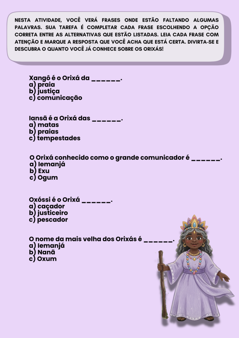 COMPLETE A FRASE (1)