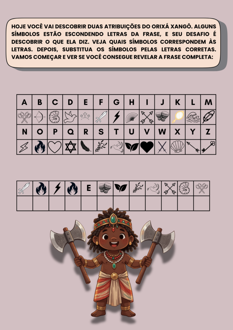 Criptograma ORIXÁS